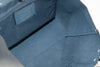 Coach Derby navy tote inside on white background