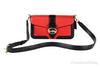 Coach (6019) Colorblock Bright Poppy Pebble Leather Georgie Shoulder Bag Handbag