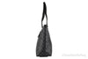 Coach Gallery graphite black tote side on white background