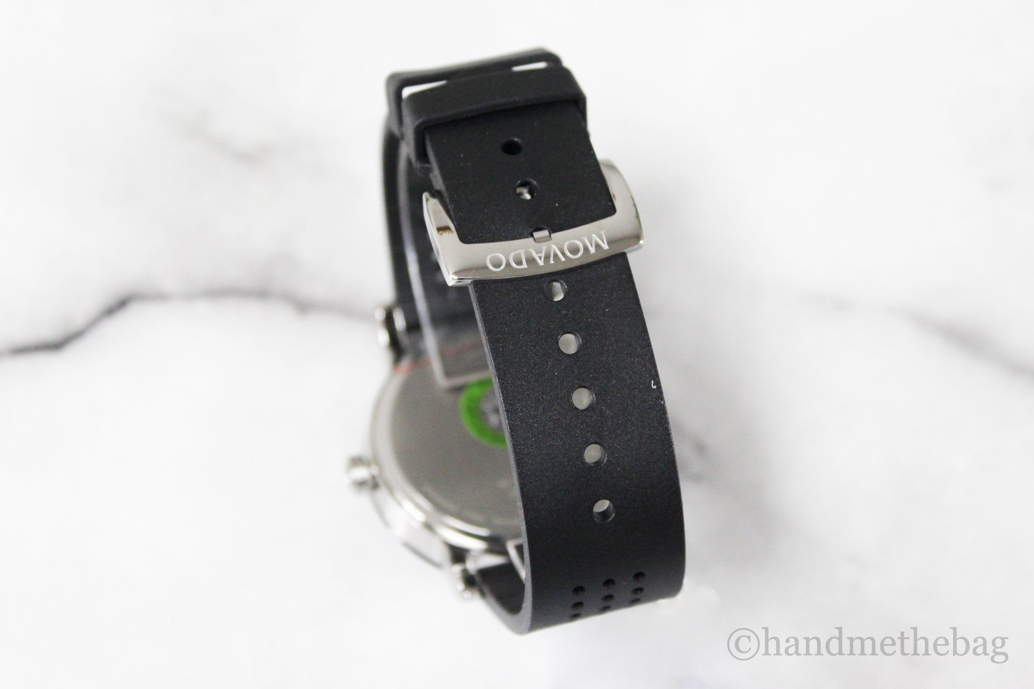 Movado (606507) Museum Sport Black Dial Black Silicone Band Wrist Watch