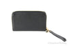 Michael Kors jet set black phone wallet back on white background