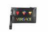 Versace heart patch pouch on white background