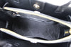 Michael Kors Emilia Small Black Signature PVC Buckle Strap Satchel Bag Handbag