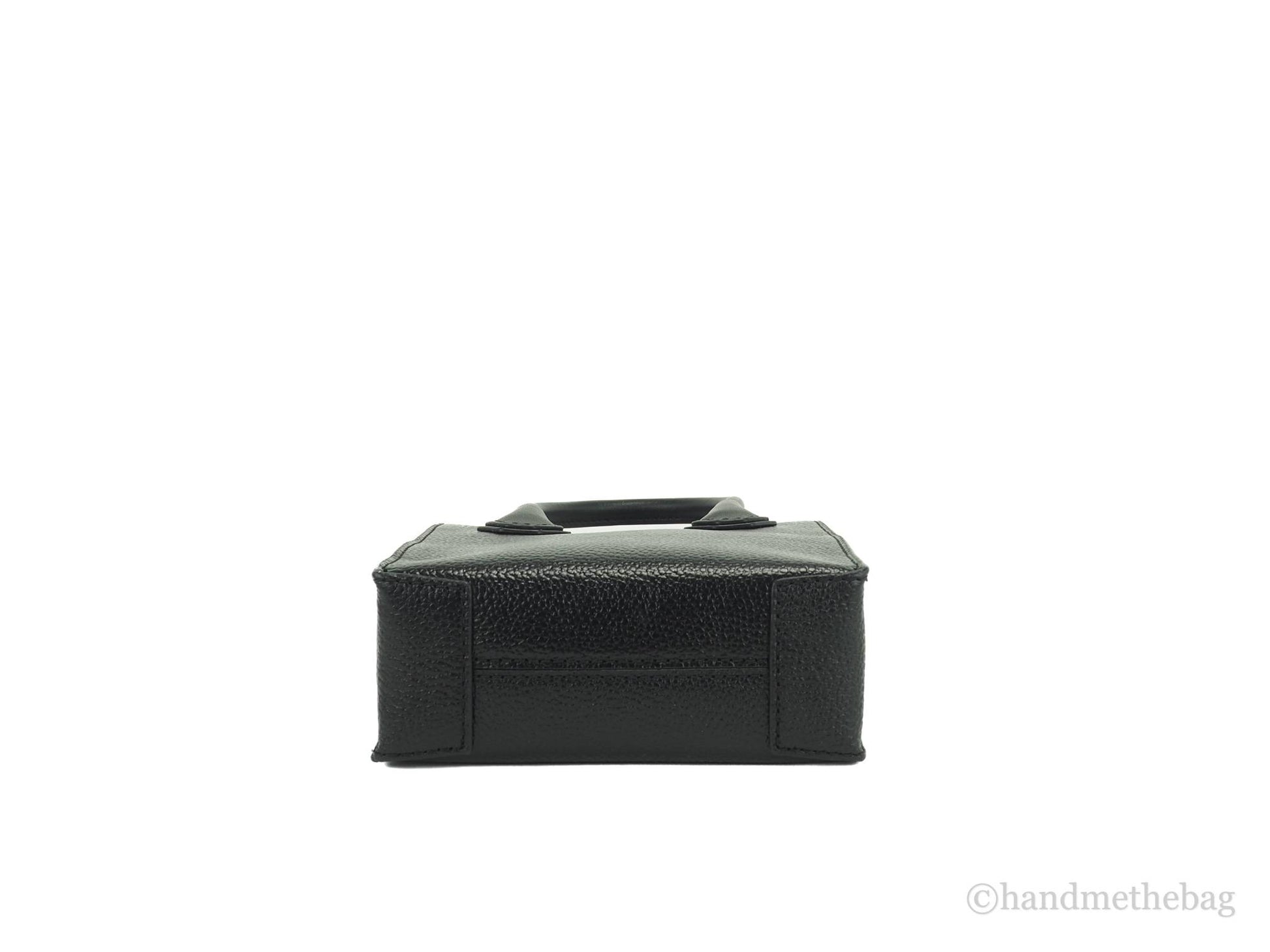 Michael Kors mercer black north south shopper bag bottom on white background