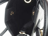 Michael Kors mercer black north south shopper bag inside on white background