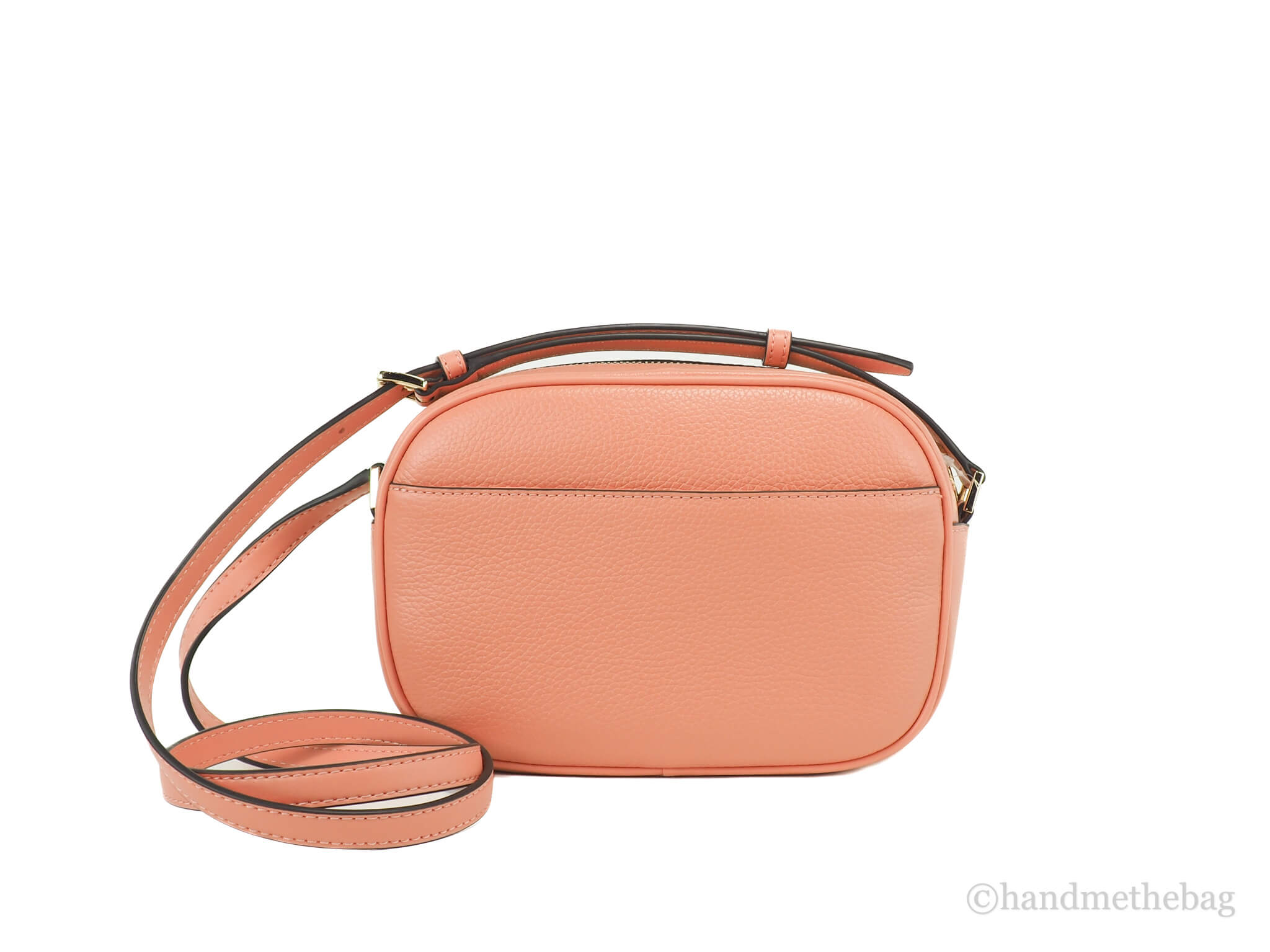 NEW Michael Kors hot Jet Set Travel Camera Crossbody Bag Sherbert Leather Oval MED