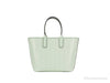 Michael Kors Jodie atom green tote bag back on white background