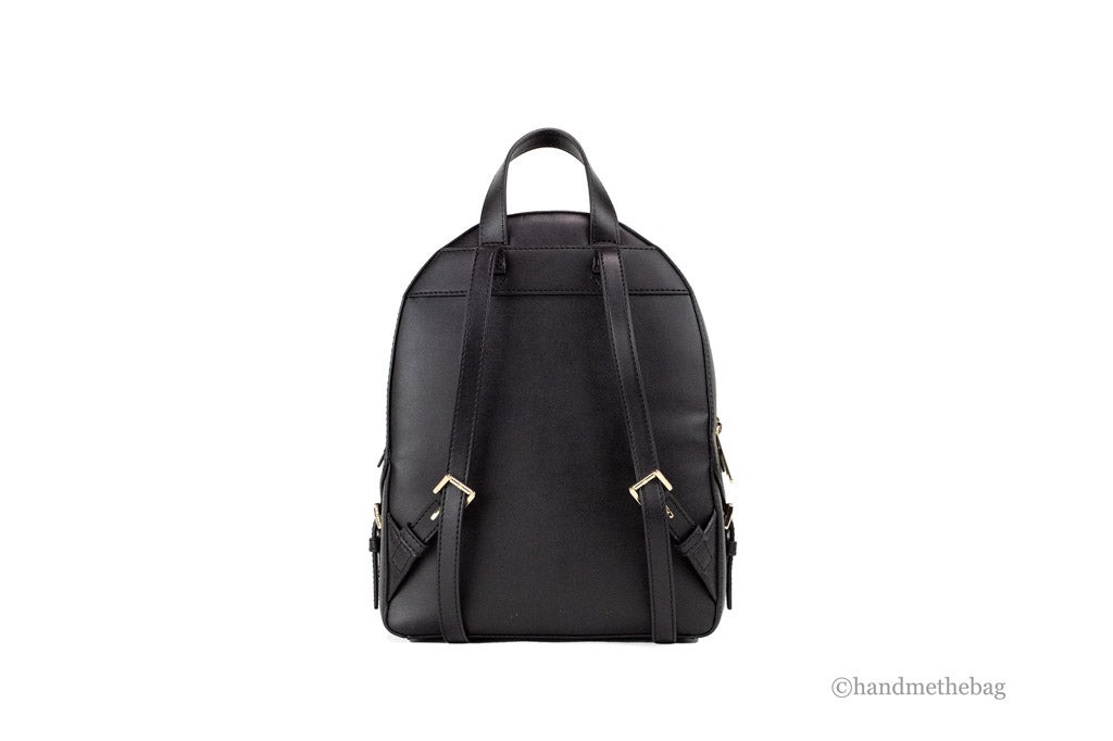 Medium Leather Backpack - Black