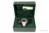 bapex type 6 silver tone black dial watch in box on white background