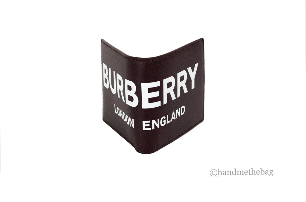 Wallets & purses Burberry - Digital print logo leather chain wallet -  8018122