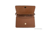 burberry hampshire small tan crossbody inside on white background
