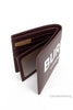 burberry ronan oxblood bifold wallet inside on white background