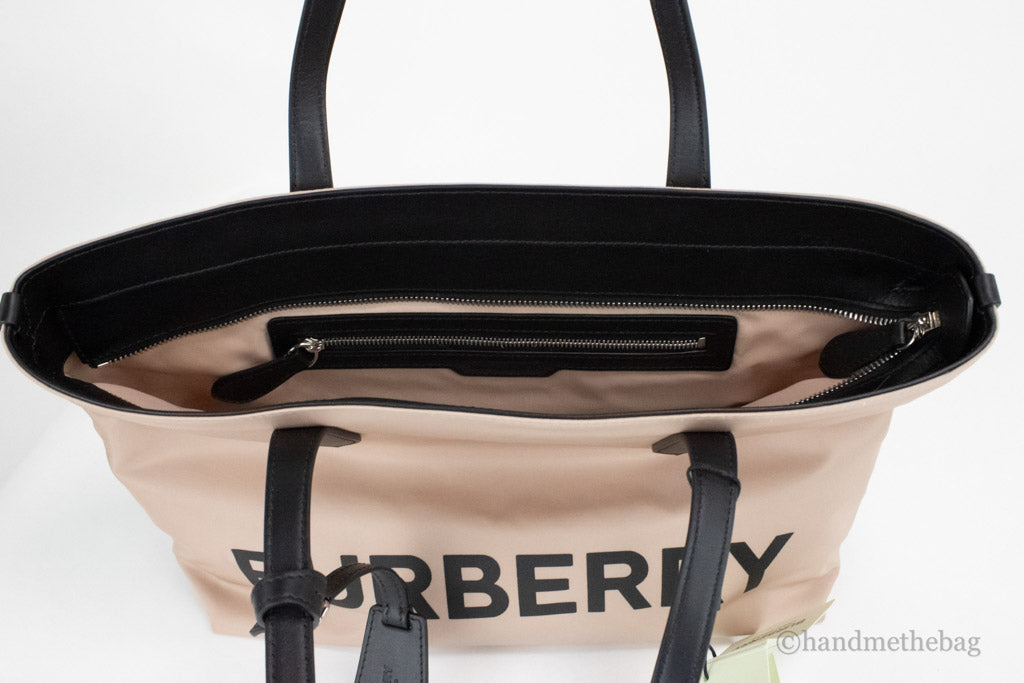 BURBERRY: bag in fabric - Beige  Burberry tote bags 8063120 online at