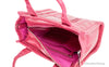 marc jacobs the shiny crinkle mini tote magenta inside on white background