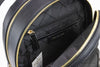 michael kors jaycee medium black backpack inside on white background