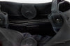 burberry lorne small black bucket inside on white background
