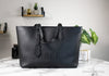burberry ardwell black tote on marble table