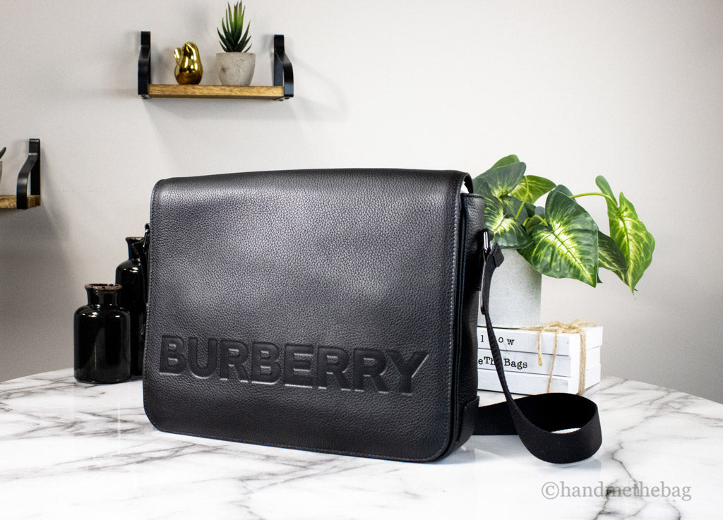 Burberry offers leather messenger bag