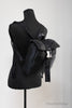 versace jeans nylon puffy backpack on mannequin
