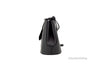 burberry lorne small black bucket side on white background