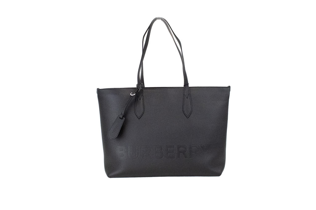 burberry ardwell black tote on white background